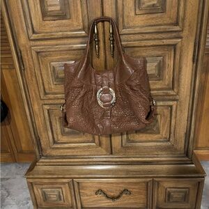 Bulgari Brown Leather Bag